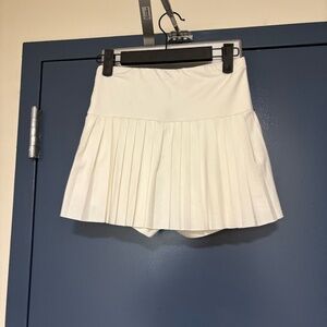 White Mini Tennis Skirt